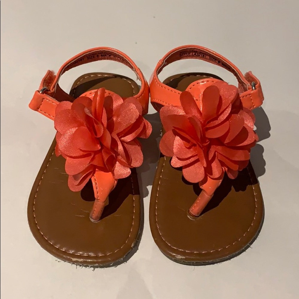 Laura Ashley sandals size 6 in coral